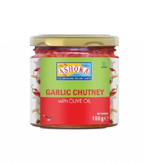 Ashoka Garlic Chutney with Olive oil 190g